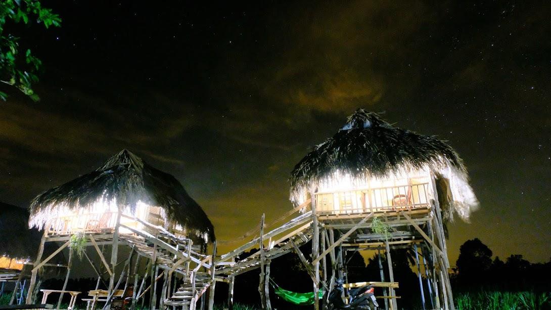 Sunny Field Eco Stilt House Villa Cat Tien Bagian luar foto