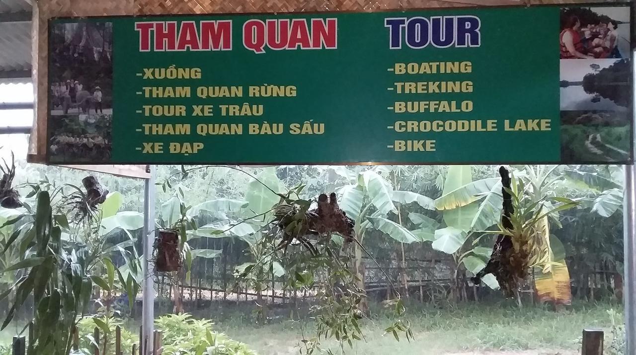 Sunny Field Eco Stilt House Villa Cat Tien Bagian luar foto