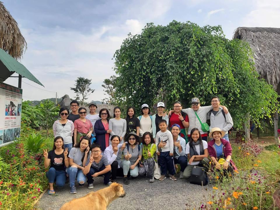 Sunny Field Eco Stilt House Villa Cat Tien Bagian luar foto